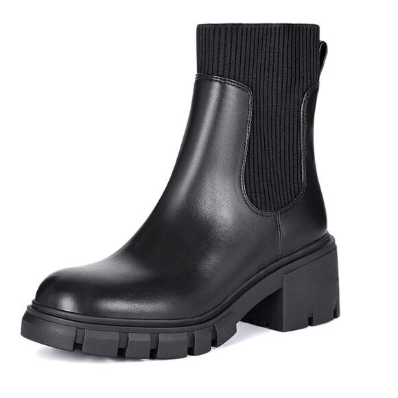 Chunky Black Boot   - Picture 1 of 5